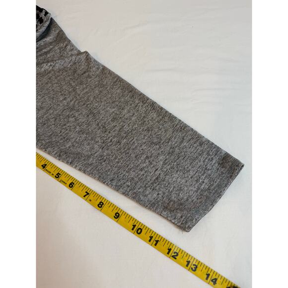 Ruby Rd Cowl Neck Tunic Top Women Fringe Leopard Artsy Stretch Animal Print XL - Picture 8 of 9